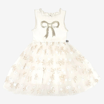 PETITE HAILEY  DRESS white gold